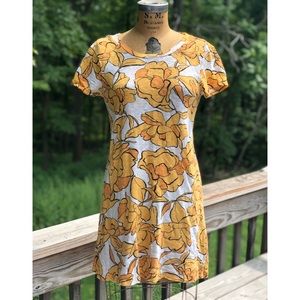 Zara Yellow Flower Dress - Large